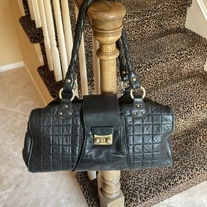 JANO by ANJA FLINT  Black Quilted leather bag.